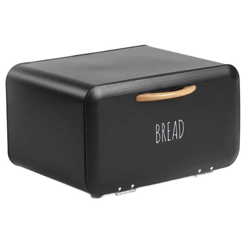 Boîte à pain BIEN rectangulaire noir 33x24x19cm 703836