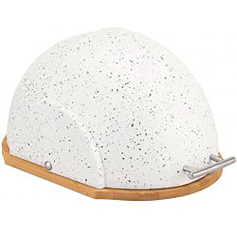 Boîte à pain Maestro MR 1678G blanc bois bambou 37 5 cm