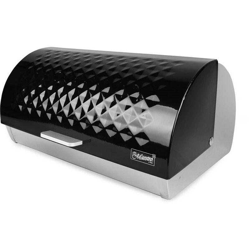 Boîte à pain Maestro noire MR-1676