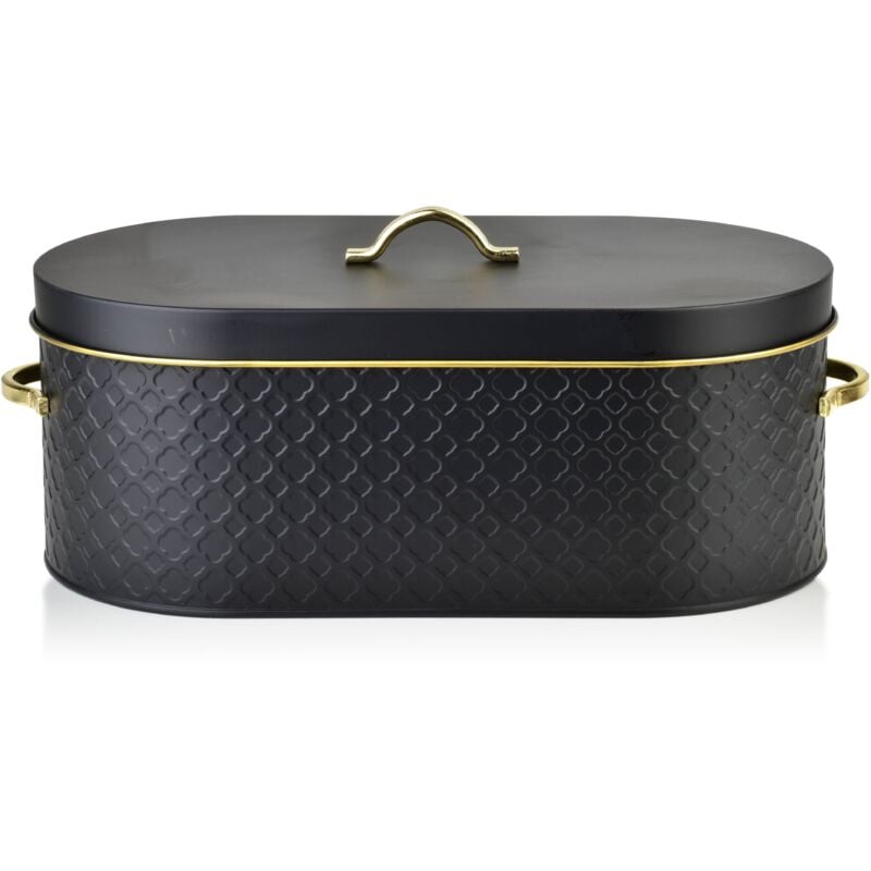 Boîte à pain SANDY NOIR 34x18xH13cm COOKINI