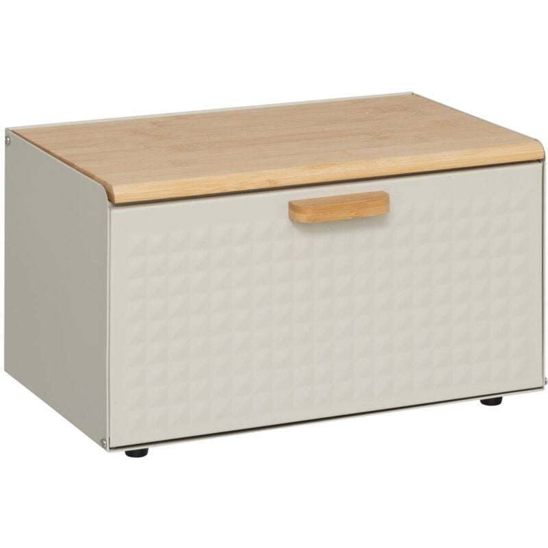 5five Simply Smart - Boîte à pain sensia en métal et bambou noir 35,5cm - 5five