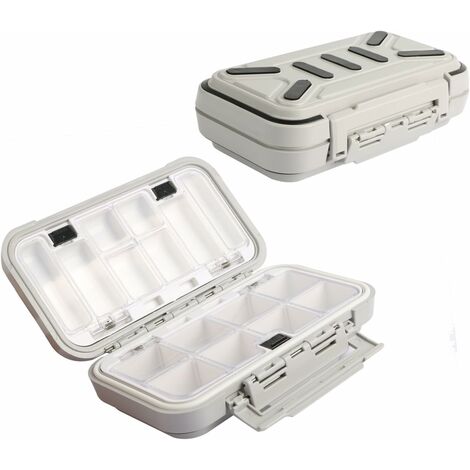Boîte à Pêche en Plastique - Boîte à Accessoires pour Appâts pour la Conservation des Leurres, Boîtes et Plateaux Multicompartiments（1 PCS)-HARRY