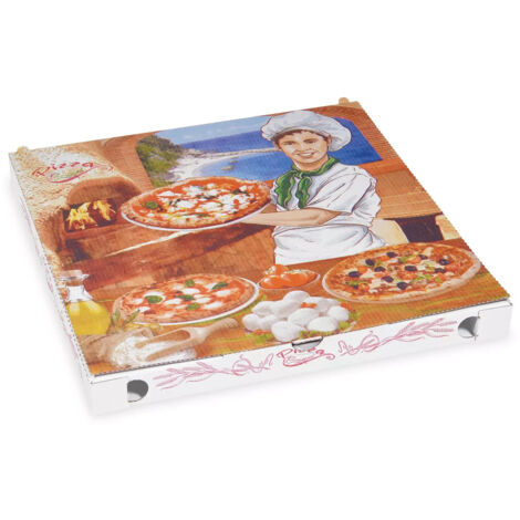 Boîte à pizza 32,5 x 32,5 x 3 cm 100 pièces