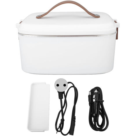 Boîte à repas chauffante électrique 70W 1.8L pour voiture - Chauffage rapide, portable en acier inoxydable - Utilisation voiture, camion, maison - Prise EU 220V