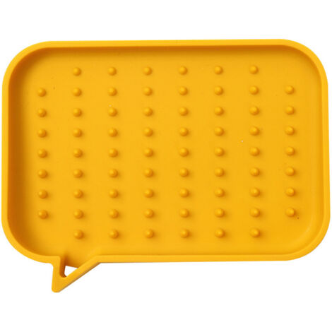 Boîte à savon scandinave en silicone avec égouttoir, petite boîte à savon créative pour lavabo, plateau à savon et étagère.