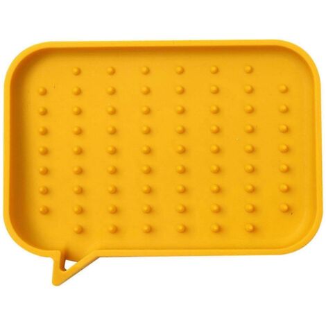 Boîte à savon scandinave en silicone avec égouttoir, petite boîte à savon créative pour lavabo, plateau à savon et étagère.