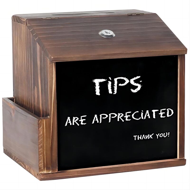 Boîte À Suggestions Bois: Urne de Mariage Champêtre avec Tableau Noir Boîte à Donation Murale avec Fente et Serrure Boite à Idées pour Entreprise