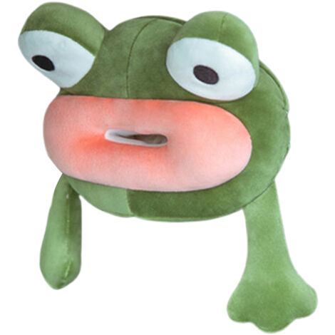 【Boîte à tissues pour voiture】 [TissueMascot] Boule de tissu mascotte pour auto - Organisateur décoratif en peluche douce, imperméable, taille 25x20cm, couleurs vert/gris/rose, inclus 1 boîte