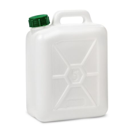 Boite alimentaire en polye'thyle'ne non toxique lt. 5 futs a' usage alimentaire huile eau