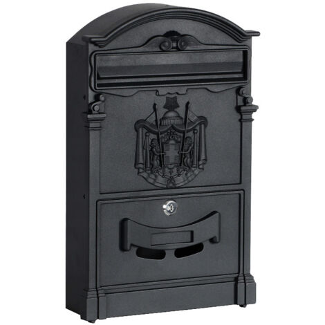 Boîte aux lettres Amund pour lettres, noire