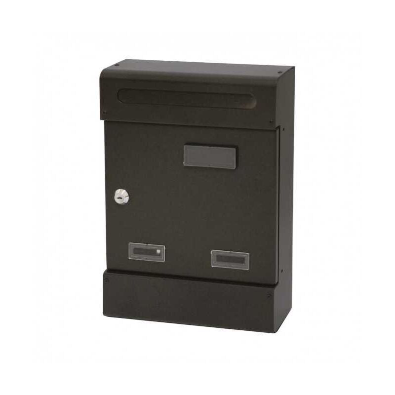 Boîte aux lettres anthracite 25x8x37h cm