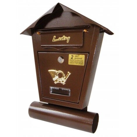 BOÎTE AUX LETTRES AVEC TUBE SD1T MARRON - SKL SD1T 793