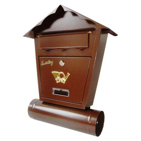 BOÎTE AUX LETTRES AVEC TUBE SD2T MARRON - SKL SD2T 878