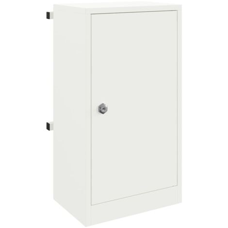 boîte aux lettres Blanc 30 x 23 x 55 cm Acier CFW563217