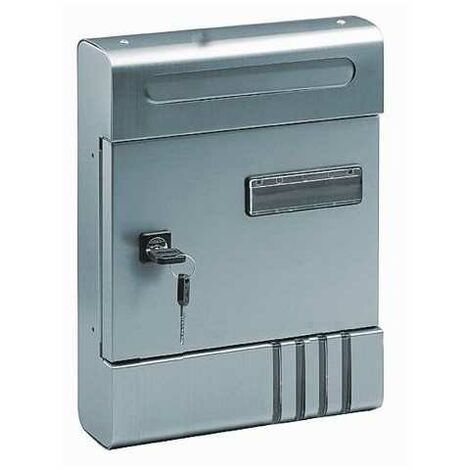 Boîte aux lettres Blinky Alex en argent 20x7x29H