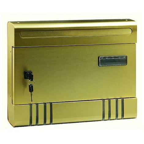 Boîte aux lettres Blinky Alex-Maxi laquée bronze 36,5X6X29H