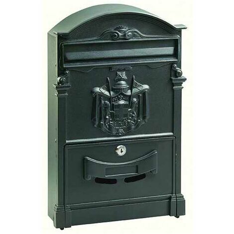 Boîte aux lettres Blinky Résidence Noire en aluminium 26X9X41H