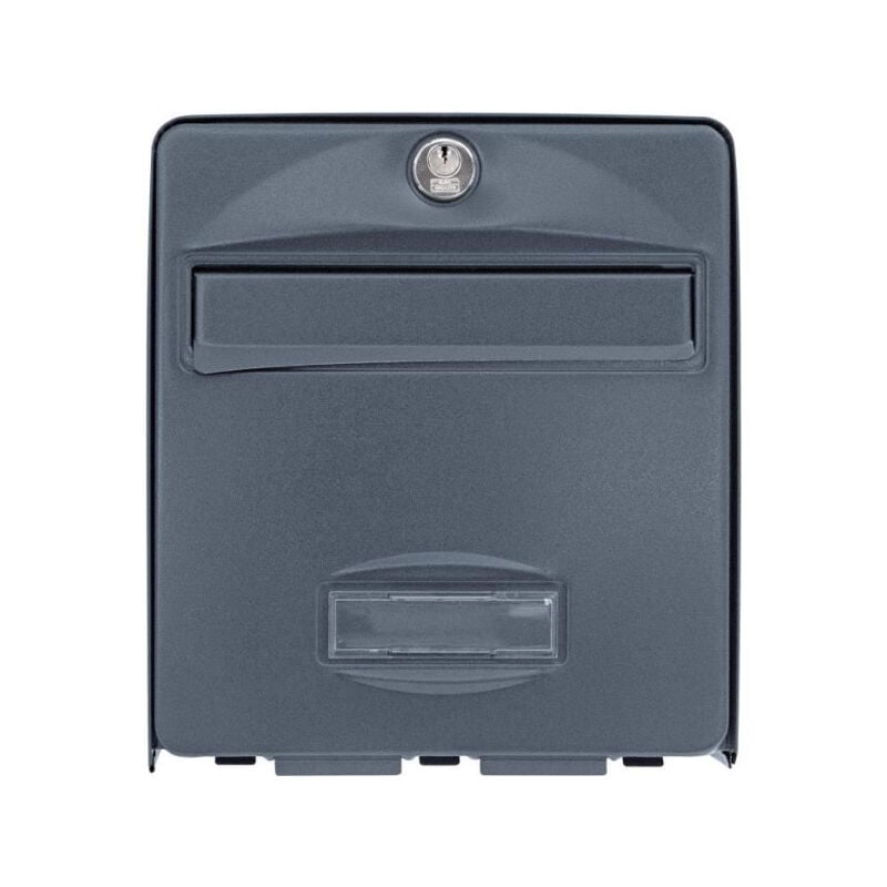 Boîte aux lettres burg wachter balthazar 2 Portes - Sur pied - Acier galvanisé - Ouverture totale - Anthracite - Fabriqué en