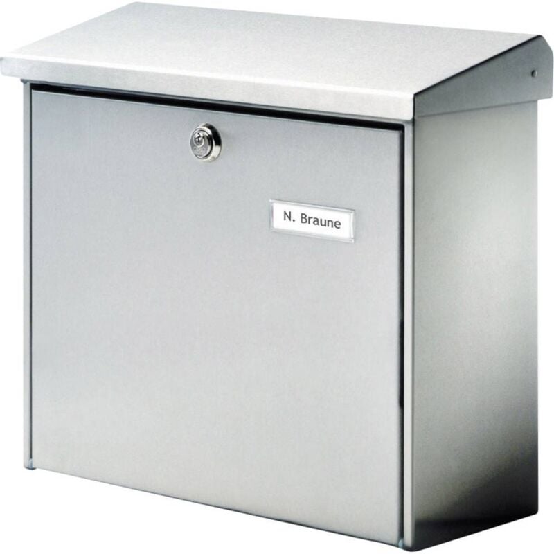 Burg Wächter 4190 comfort 3913 ni Boîte aux lettres acier inoxydable argent avec serrure à clé