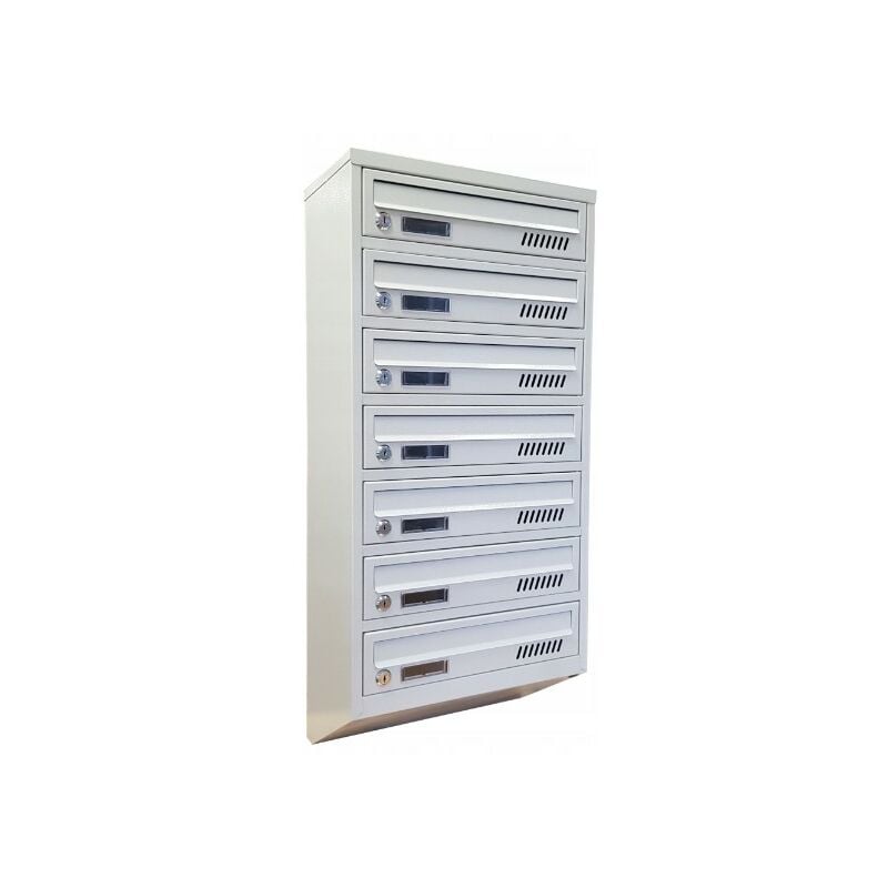 Boite aux lettres collective 7 compartiments