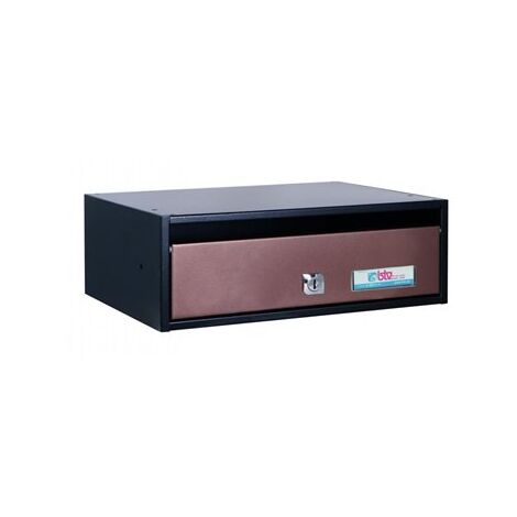 Boîte aux lettres communautaire Aneto horizontale anthracite 345x120x250 profondeur 150