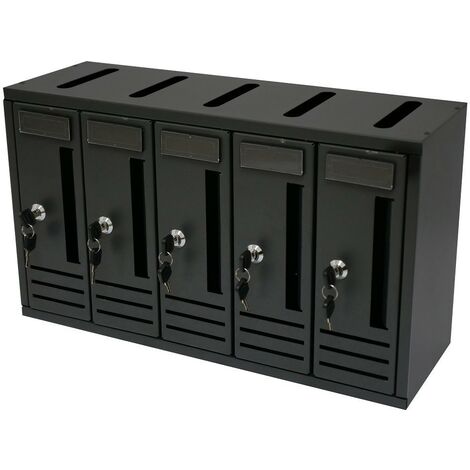 Boîte aux lettres copropriété 5 places anthracite 52x18x30h - Salle de séjour