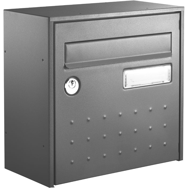 Demi Boite Aux Lettres Pas Cher Boîte aux lettres STEELBOX DEMI PROFONDEUR GRIS - DECAYEUX - Gris - 221648