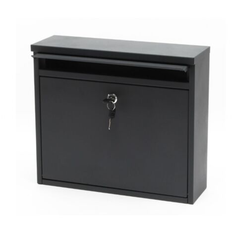 Boite aux lettres design murale 32x36x11,5 cm Anthracite