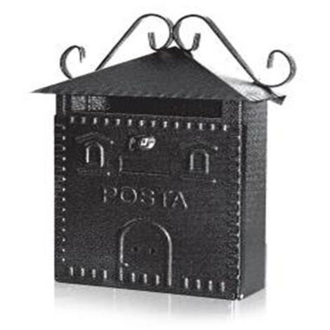 Boîte Aux Lettres En Fer Forgé Boîte Aux Lettres Extérieure 30x36x10cm