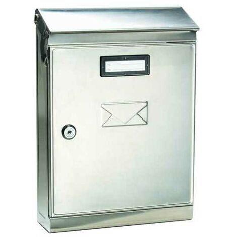 Boîte aux lettres en inox, revue, Made in Italy, 25x9x37H