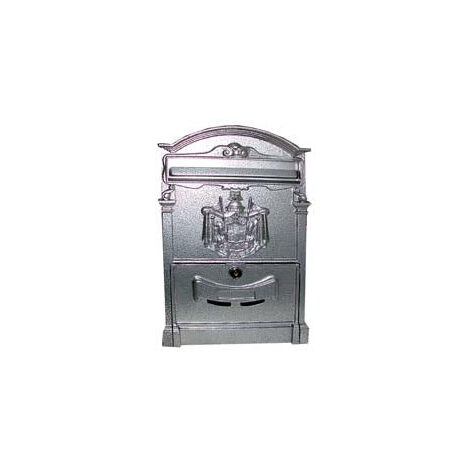Boîte aux lettres extérieure en aluminium "Residence" grise - cm.25x9x41h. couleur grise
