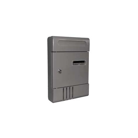Boîte aux lettres extérieure en métal anthracite - cm.20,5x6,5x29h. - anthracite