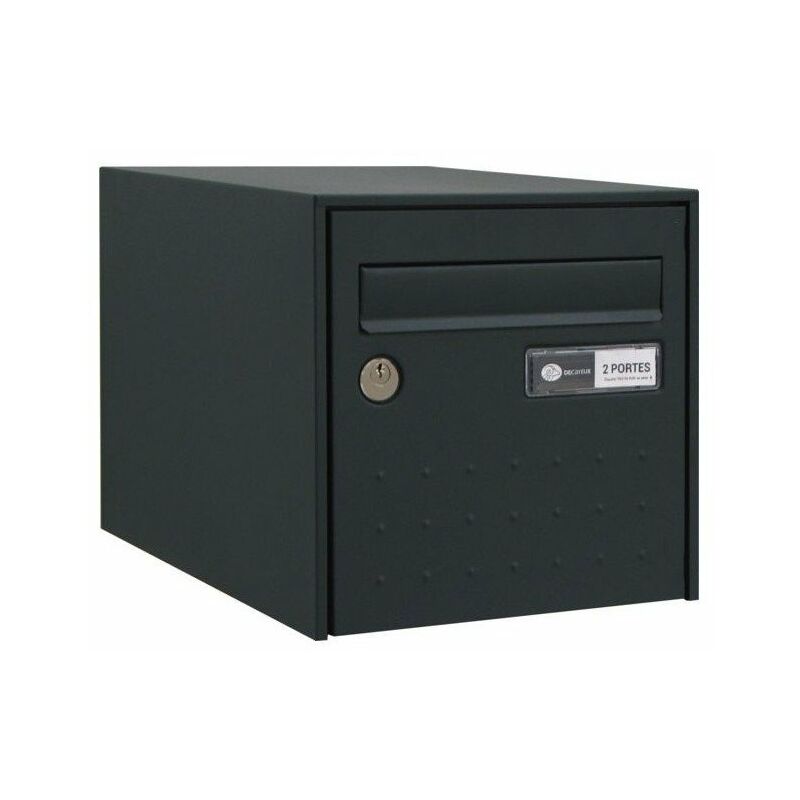 DECAYEUX  - boite aux lettres steel box simple face noir ral 9005