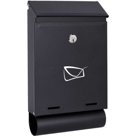 Boîte aux lettres Hadvar pour lettres, noire