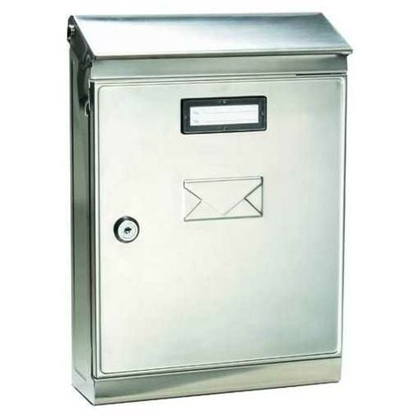 Boîte aux lettres individuelle gris inox - Simple face - Loft inox