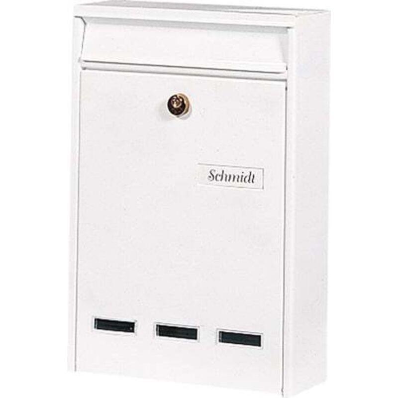 Burg-wächter Boîte aux lettres Köln 872 w H.340mm L.255mm P.85mm blanc sta din C4 - 872W