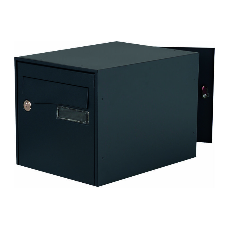 Boîtes aux lettres acier Loft double face - finition gris ral 7016 Decayeux