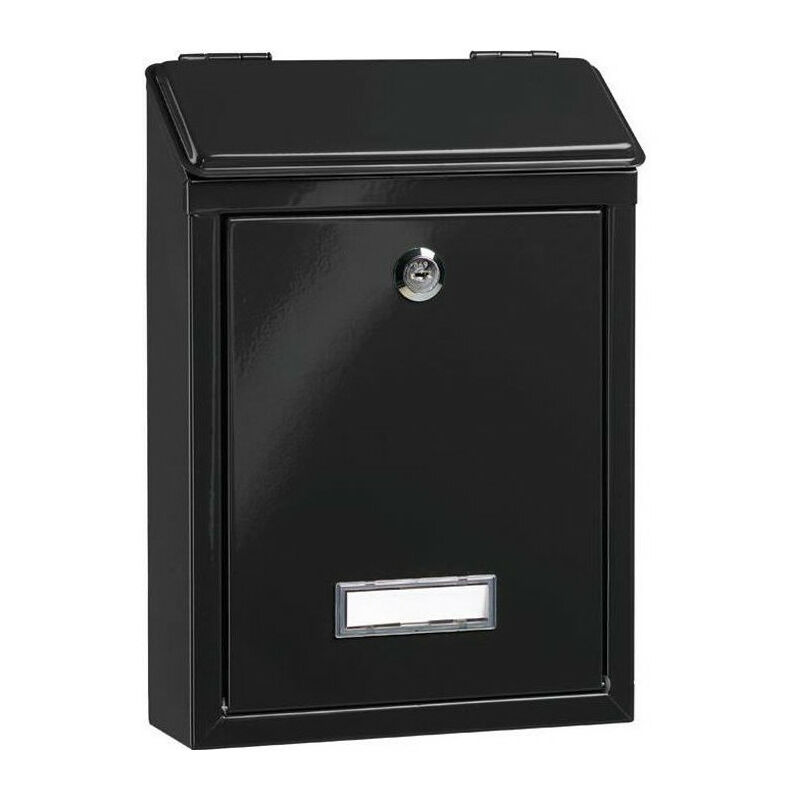 Boîte aux lettres Burg Wachter missive 1 Porte - Murale - Acier galvanisé - Noir