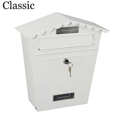 Boîte Aux Lettres Modèle Classique Blanche