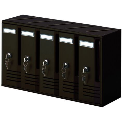 Boîte aux lettres modèle cube 5 places aluminium 520x175x300  copropriété - Séjour