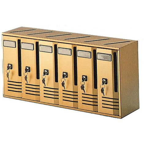 Boîte aux lettres modèle cube vertical 6 places copropriété - Séjour