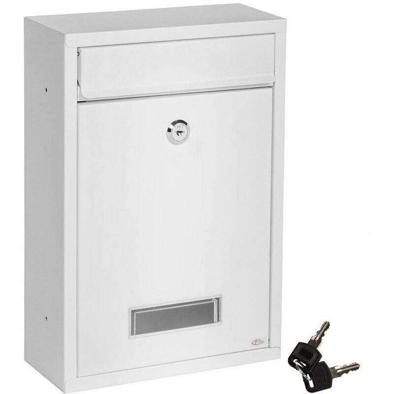 Boite aux lettres murale acier classique blanc combinable idéal collectivités