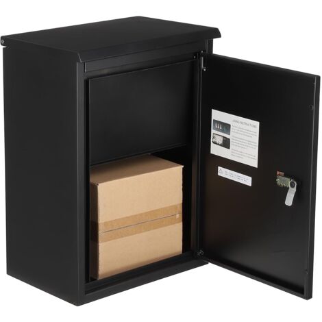 BoîTe Aux Lettres Murale Avec Compartiment à Colis, BoîTe Aux Lettres ExtéRieure, BoîTe Aux Lettres Antivol, BoîTe Aux Lettres Sur Pied Avec Serrure à Code, éTanche, Pour Colis Et Lettres à La Maison 