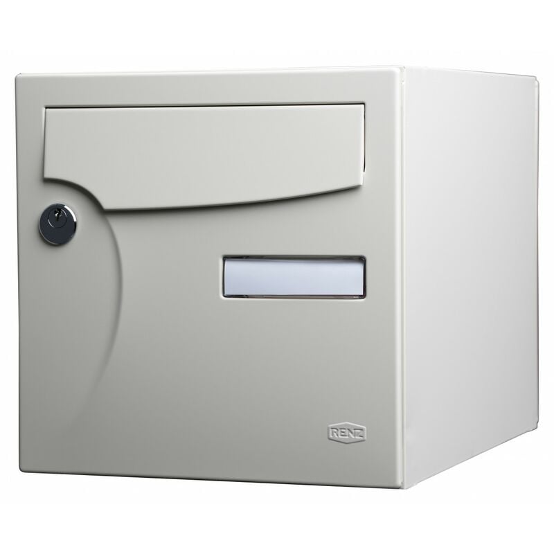 RENZ Boîte aux lettres normalisée 2 portes extérieur RENZ acier ivoire brillant