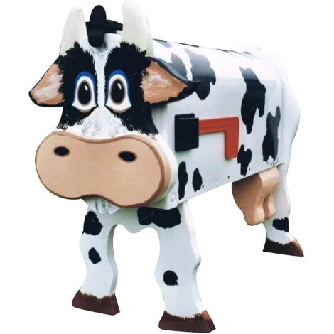 Boîte aux lettres originale et unique en son genre, motif cheval, vache et poule. Boîte aux lettres moderne et personnalisée pour la décoration de jardin, cadeau idéal pour les passionnés de chevaux o