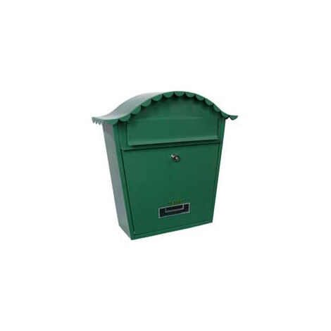 Boîte aux lettres porte-revues en forme de vert pour l'extérieur - cm.36X13x36h. - couleur verte