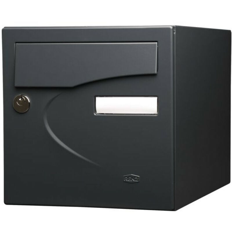 Boîte aux lettres preference 1 porte gris anthracite 7016 Renz