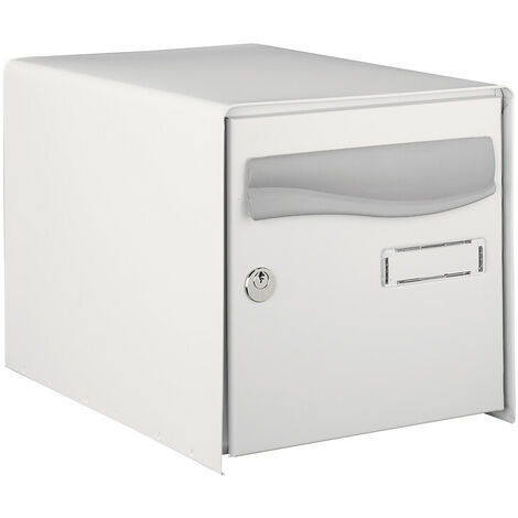 Boîte aux lettres Prembox - double face - gris RAL 7035 - L 302 x H 300 x P 410 mm