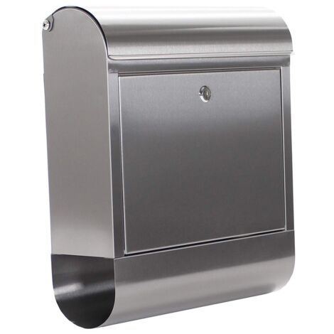 Boîte aux lettres Rondello H.435mm L.385mm P.140mm gris VA DIN C4 ROTTNER