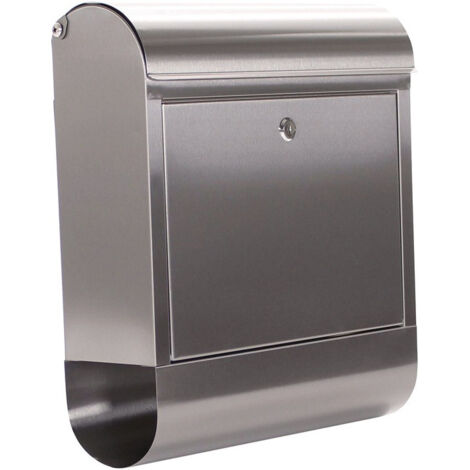 Boîte aux lettres Rondello H.435mm L.385mm P.140mm gris VA DIN C4 ROTTNER